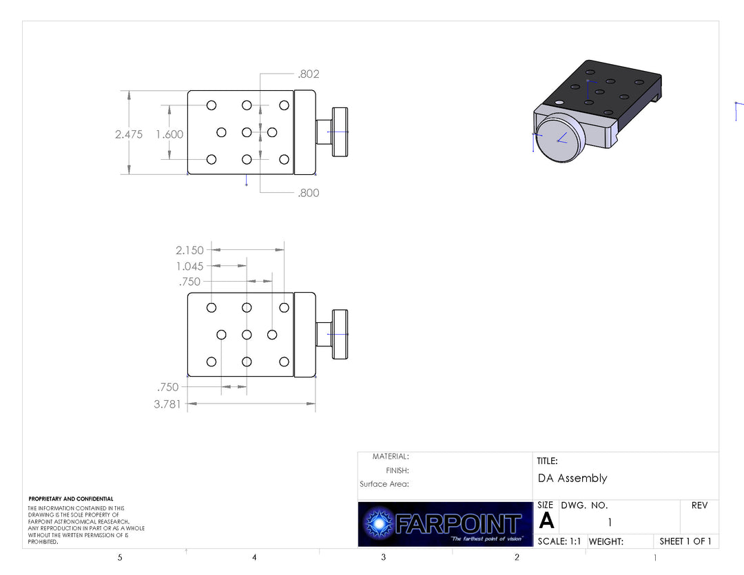 L-Handle with Farpoint Dovetail Accessory Adapter