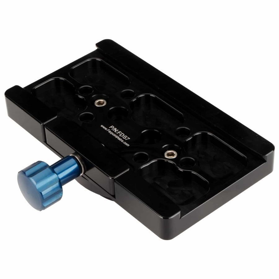 Farpoint dovetail saddle puck adapter for EQ6 mount, product view