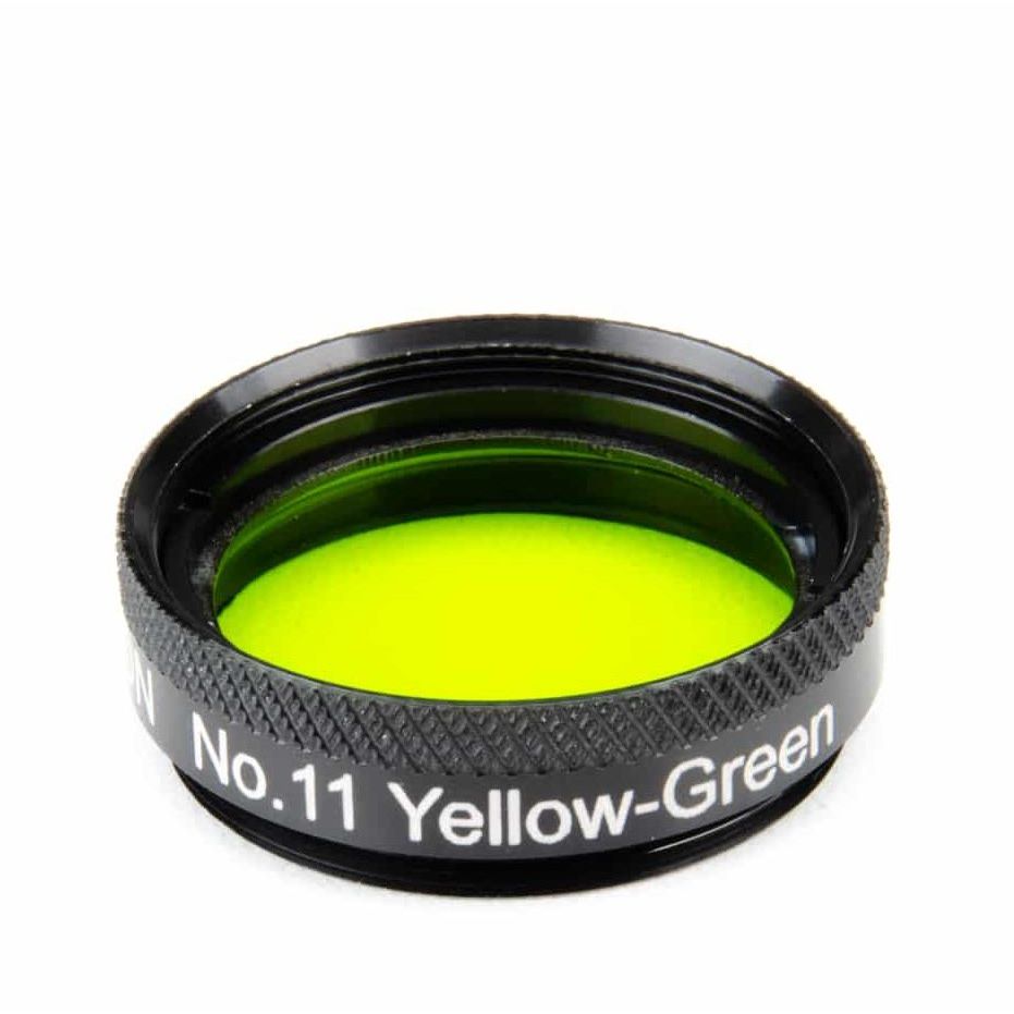 Lumicon 1.25-inch #11 Yellow-Green eyepiece color filter for lunar and planetary viewing