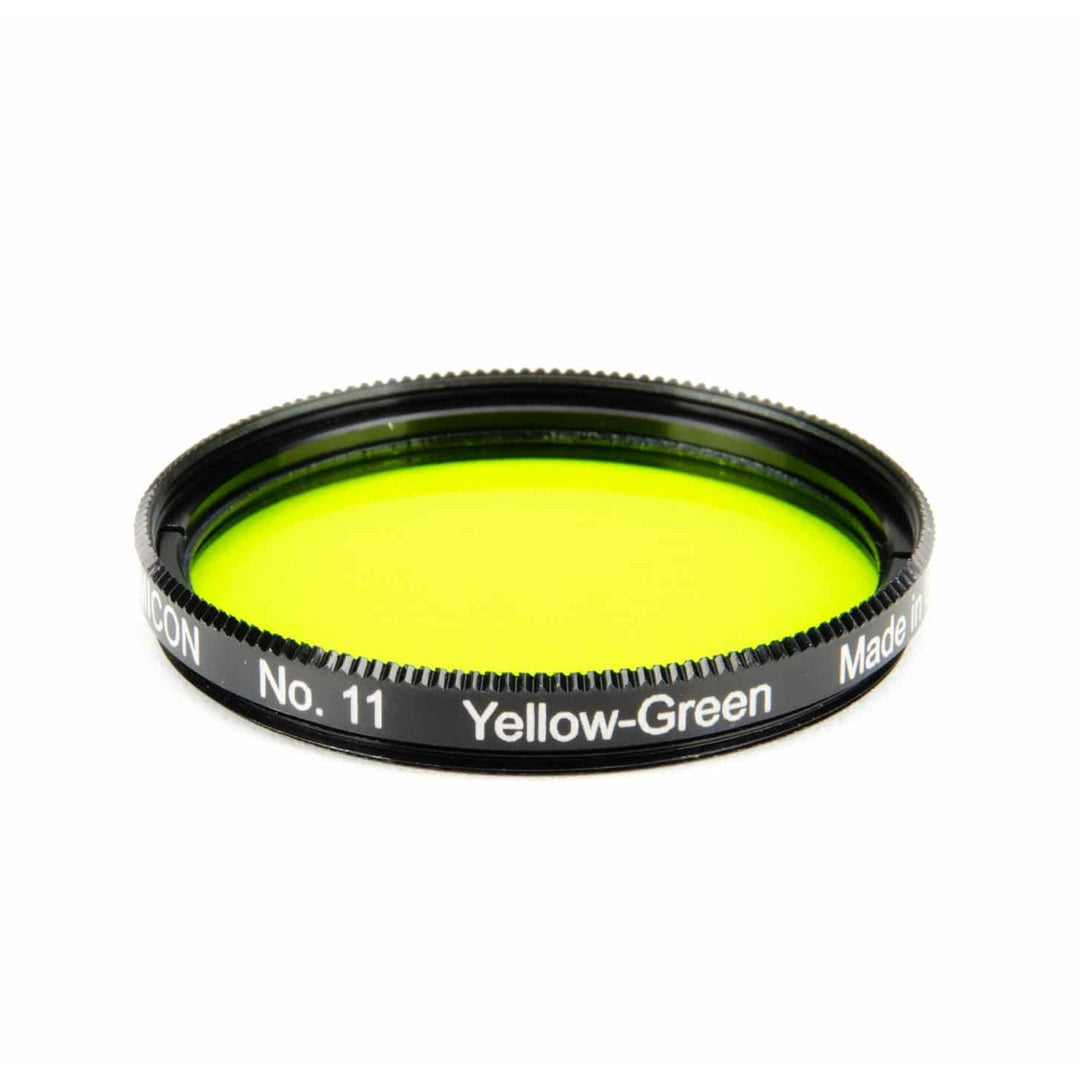 Lumicon 2-inch #11 yellow-green color filter for telescope eyepieces