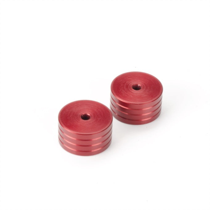 Red Spacer Pucks, Set of Two
