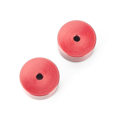 Red Spacer Pucks, Set of Two
