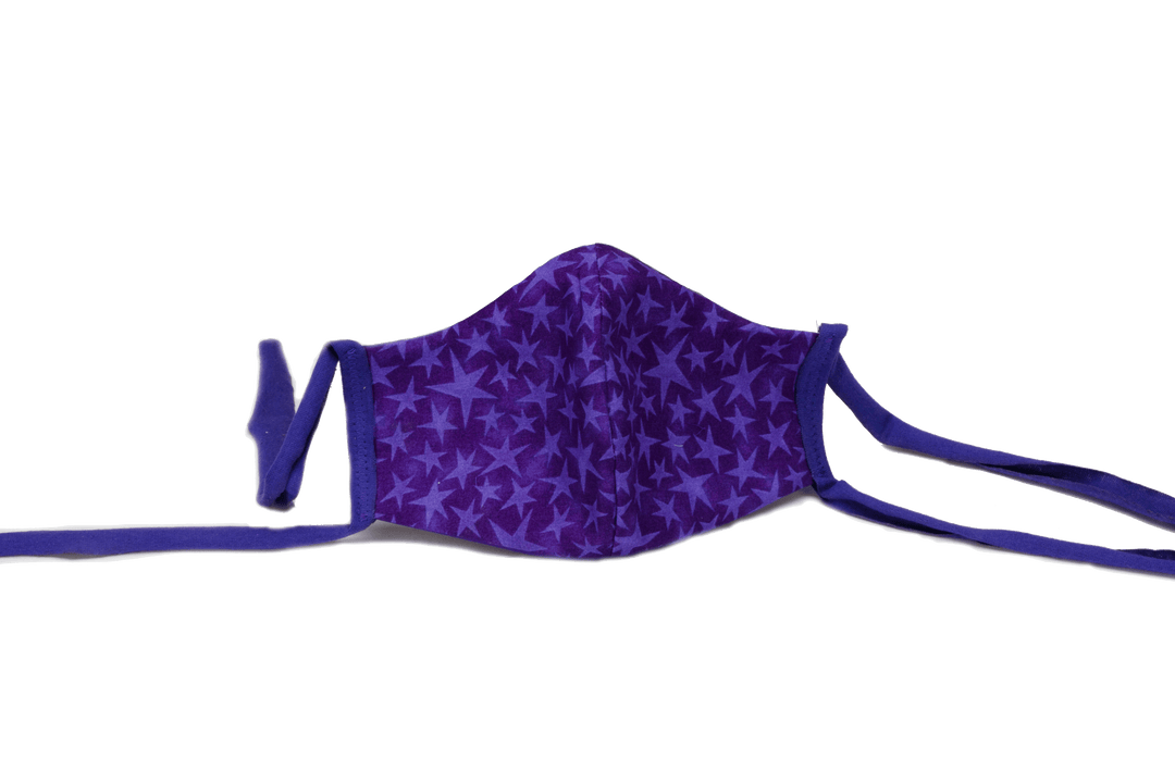 Purple Stars Face Mask (6795858542745)