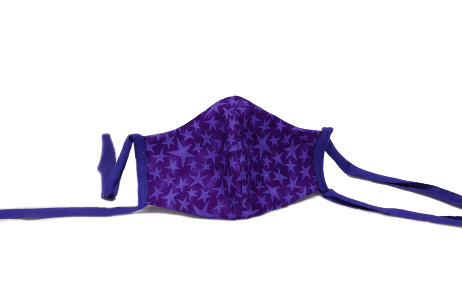 Purple Stars Face Mask (6795858542745)