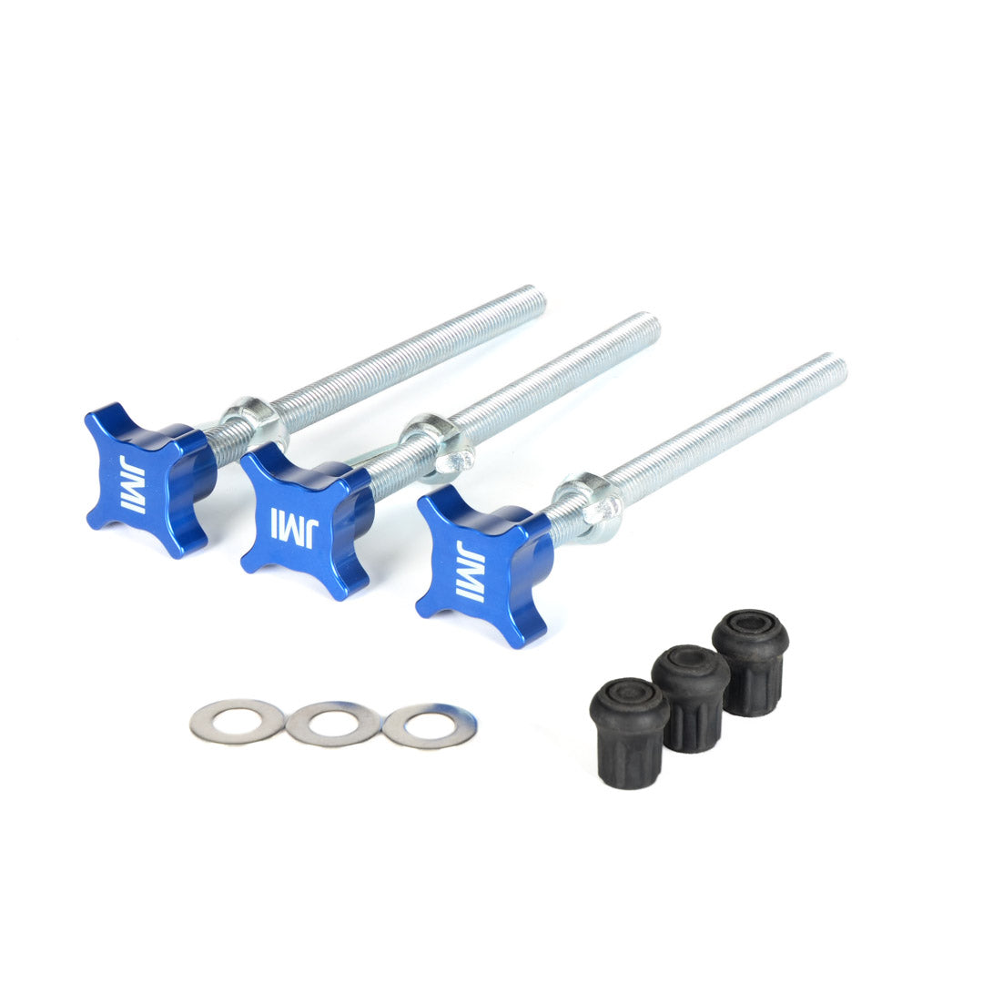 Leveling Screws and Hardware Upgrade for JMI Wheeley Bars, Triangle Style for 8", 10" and 12" Dobsonians