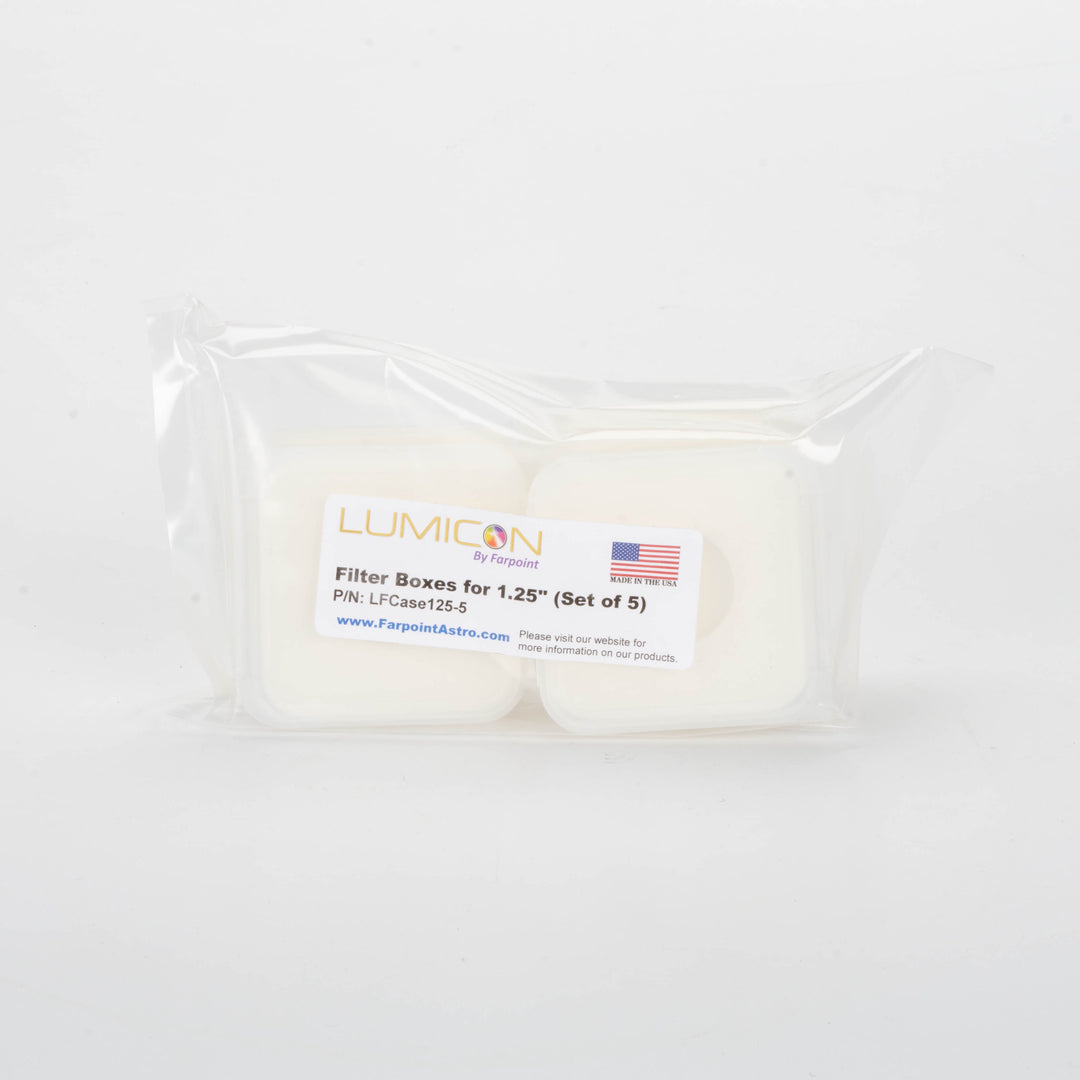 Lumicon filter boxes for 1.25-inch filters, set of 5, alternate view